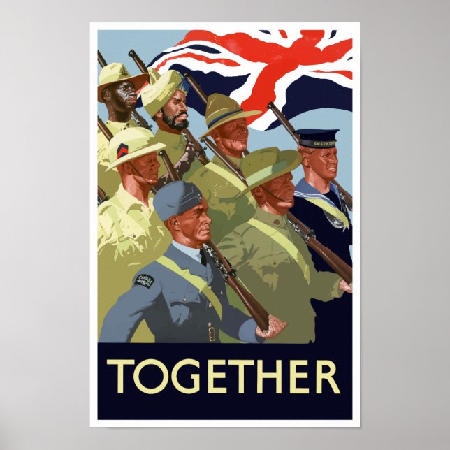 Together -- British Empire WWII Poster (Front)