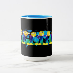 Together Emojis Two-Tone Coffee Mug