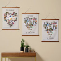 Together Family Name Heart Shaped 87 Photo Collage
