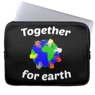 Together for earth laptop sleeve
