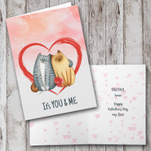 Together Forever Cats Valentine