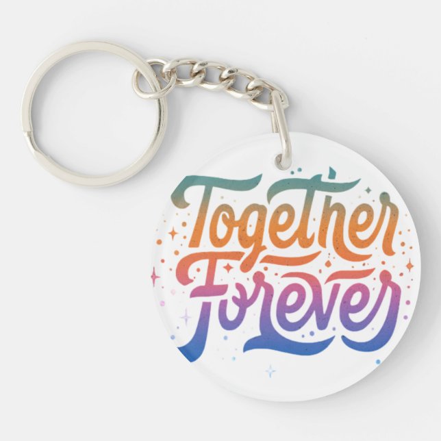 Together Forever Circle Keychain (Front)