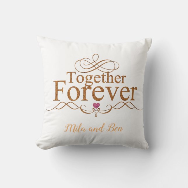 Together forever   cushion (Front)