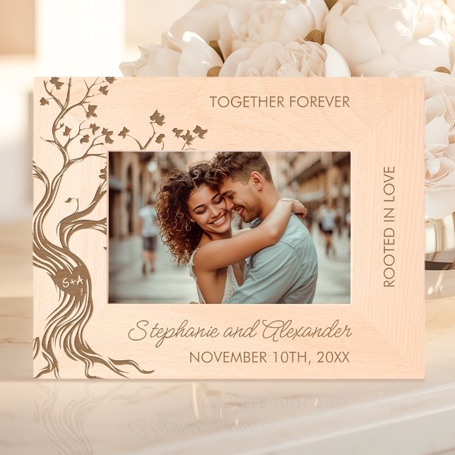 Together Forever Love Tree Wedding Gift Etched Frames (Creator Uploaded)