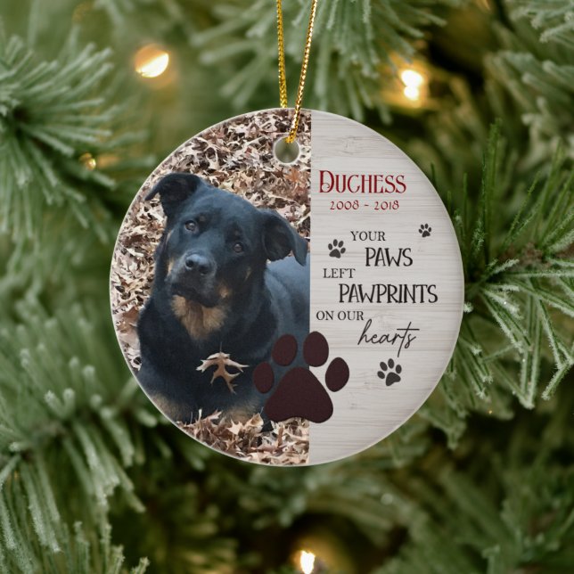 Together Forever Never Apart Pet Memorial  Ceramic Tree Decoration (Tree)