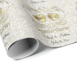 Together Forever | White Wedding Confetti Wrapping Paper<br><div class="desc">Together Forever - Beautiful White Wedding Confetti Print. 100% Customisable. Ready to Fill in the box(es) or Click on the CUSTOMIZE button to add, move, delete or change any of the text or graphics. Made with high resolution vector and/or digital graphics for a professional print. NOTE: (THIS IS A PRINT....</div>