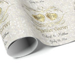 Together Forever | White Wedding Confetti Wrapping Paper<br><div class="desc">Together Forever - Beautiful White Wedding Confetti Print. 100% Customisable. Ready to Fill in the box(es) or Click on the CUSTOMIZE button to add, move, delete or change any of the text or graphics. Made with high resolution vector and/or digital graphics for a professional print. NOTE: (THIS IS A PRINT....</div>