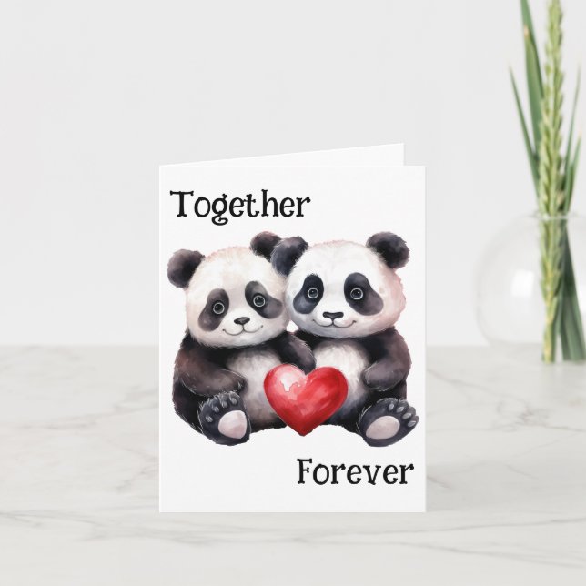 Together Froever Panda pair  Announcement (Front)