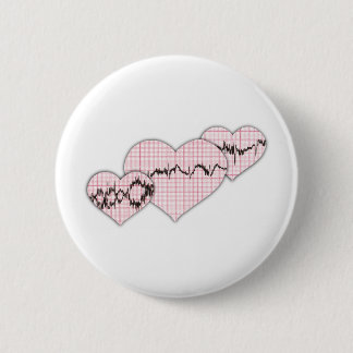 Together Hearts 6 Cm Round Badge