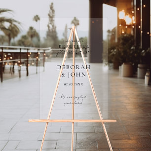 Together is a beautiful place to be! Elegant, Acrylic Sign