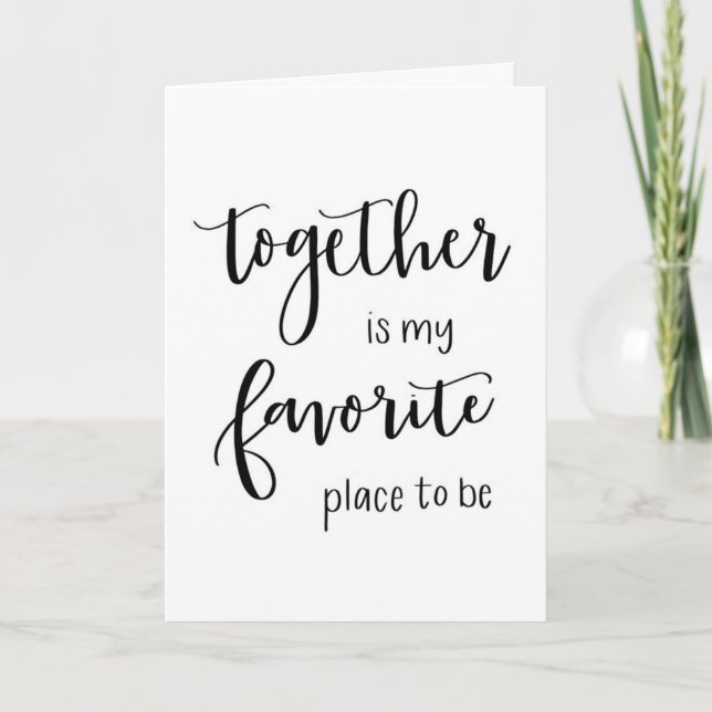 "TOGETHER" IS MY FAVORITE WAY TO BE AT CHRISTMAS HOLIDAY CARD (Front)