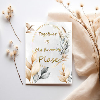 Together Is My Favourite Place – Personalised Coup Invitation