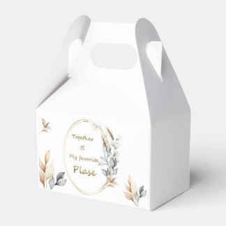 Together Is My Favourite Place | Personalised Wedd Favour Box
