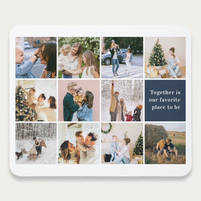 Together Is Our Favourite Place Photo Collage Mouse Pad (Creator Uploaded)