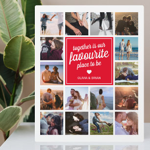 “Together is Our Favourite Place” Photo Collage Plaque