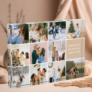 Together Is Our Favourite Place to Be Photo Collag Block