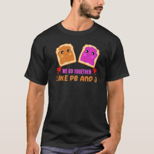 Together Like Pb & J Peanut Butter Jelly Food  Gra T-Shirt