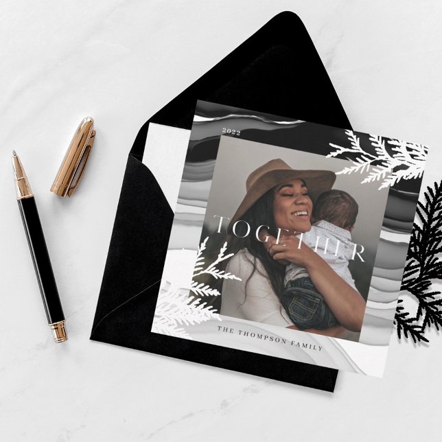 Together Modern & Minimal Japandi Christmas Photo Holiday Card (Creator Uploaded)