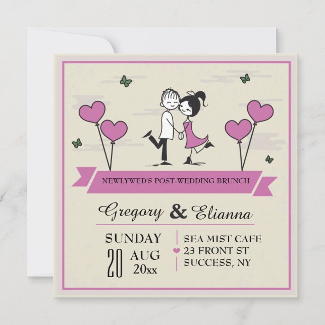 Together Post Wedding Brunch Invitation (Front)