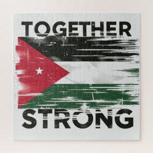 Together Strong Support Palestine Jigsaw Puzzle