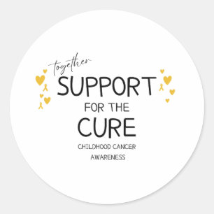 together.support.cure.childhood cancer Stickers