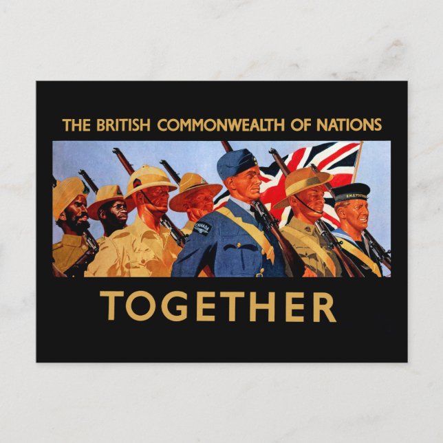 Together ~ The British Commonwealth of Nations Postcard (Front)