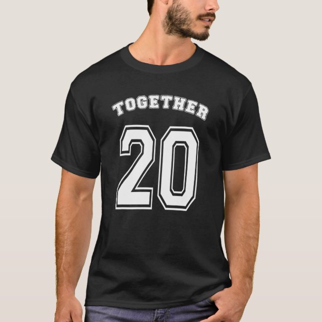 Together Twenty Years Couples Matching T-Shirt (Front)