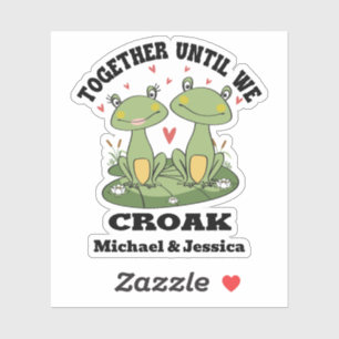 Together Until We Croak Funny Frog Couple Custom