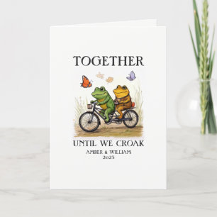 Together Until We Croak Personalised Holiday Card