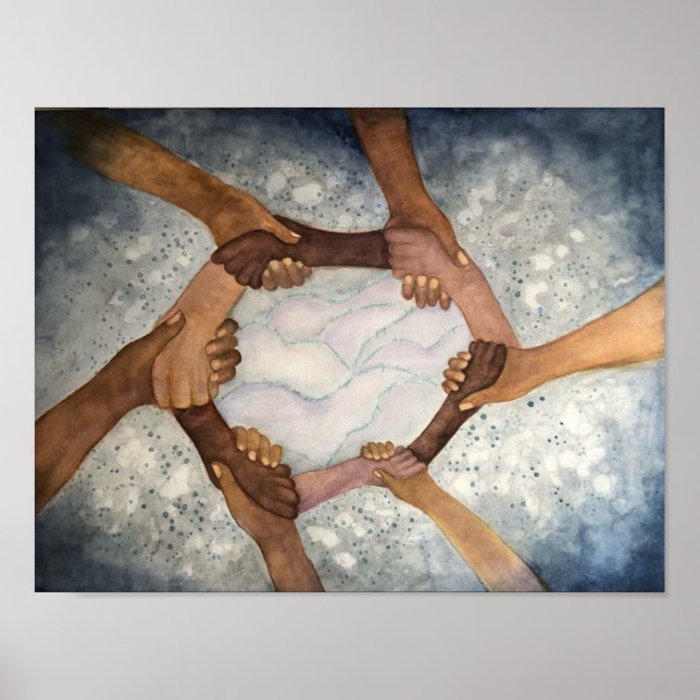 Together We All are One 13 x10" Poster (Front)
