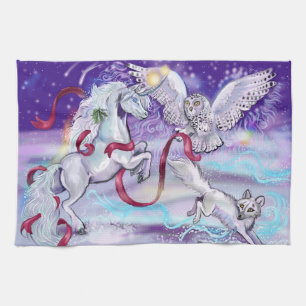 Together we are One Unicorn Tea Towel