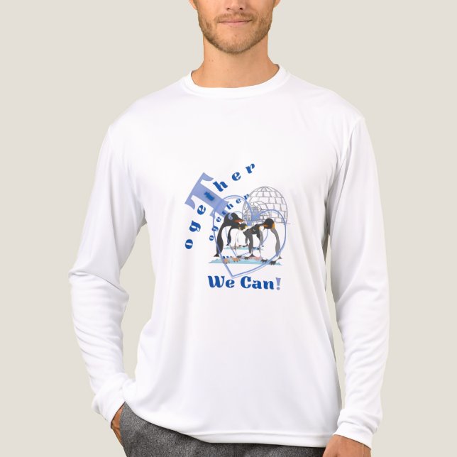 Together We Can | Motivational quote T-shirt  Tri-Blend Shirt (Front)