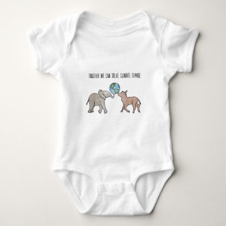 Together We Can Solve Climate Change Baby Bodysuit