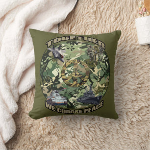 Together, we choose peace cushion