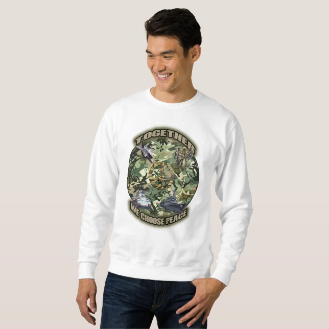 Together, we choose peace sweatshirt (Front Full)