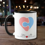 Together We Create A Masterpiece - Love Quote Mug<br><div class="desc">The mug design features quote “Love Is Like A Puzzle” on one side and an image on the other side. Love has many shapes and forms, this Love Quote mug celebrates the unique and quirky lovers when they finally find someone to geek out with. Whether you're celebrating an Anniversary, Valentine's...</div>