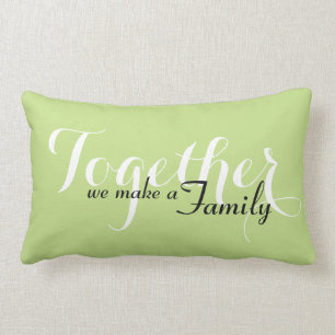 Together We Make a Family Lumbar Cushion 13" x 21"