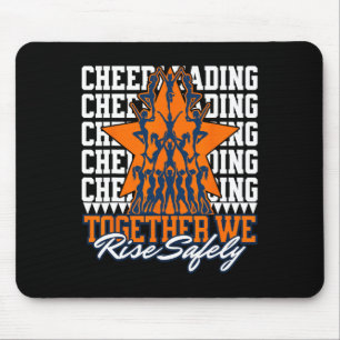 Together We Rise Safely - Cheerleading Safety Awar Mouse Pad