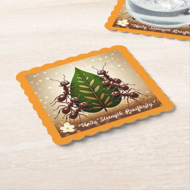 "Together We Shine" Paper Coaster (Angled)