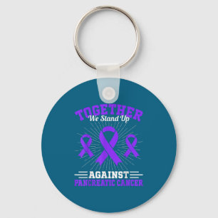 Together We Stand Up Against Pancreatic Cancer Mot Key Ring