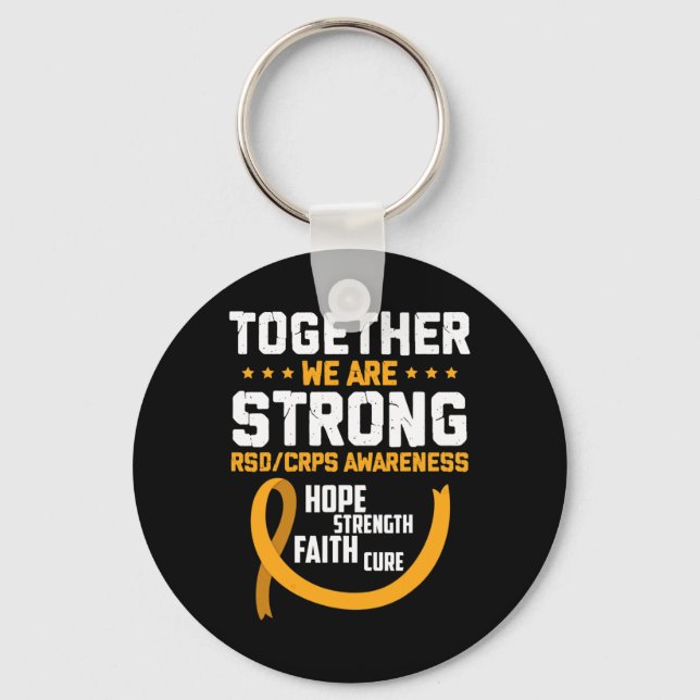 Together We're Strong Rsdcrps Awareness  Key Ring (Front)