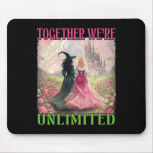 Together Witches Unlimited Pink Green Witch Hallow Mouse Pad