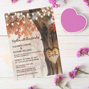 Together With The Friends Wedding Party Invitation
