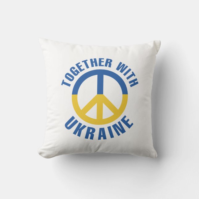 Together With Ukraine Cushion (Front)
