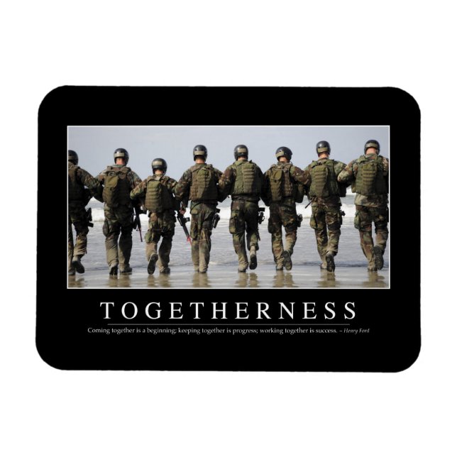 Togetherness: Inspirational Quote Magnet (Horizontal)
