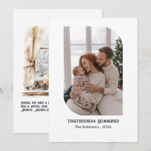 Togetherness Reimagined Family Photo Christmas Holiday Card