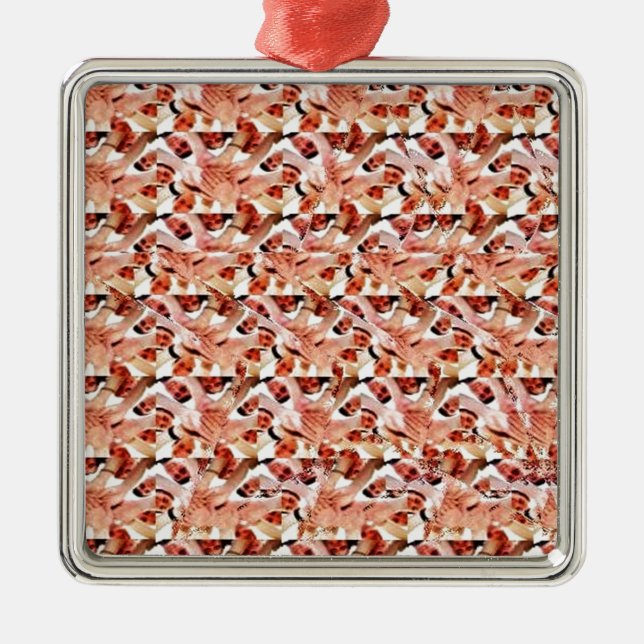 Togetherness stereogram metal tree decoration (Front)