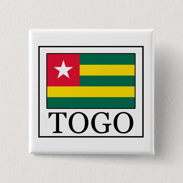 Togo 15 Cm Square Badge (Front)
