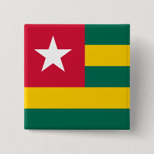 Togo Flag 15 Cm Square Badge
