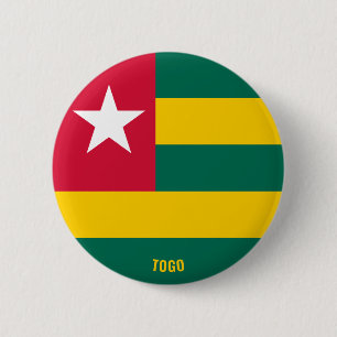 Togo Flag Cute Patriotic 6 Cm Round Badge
